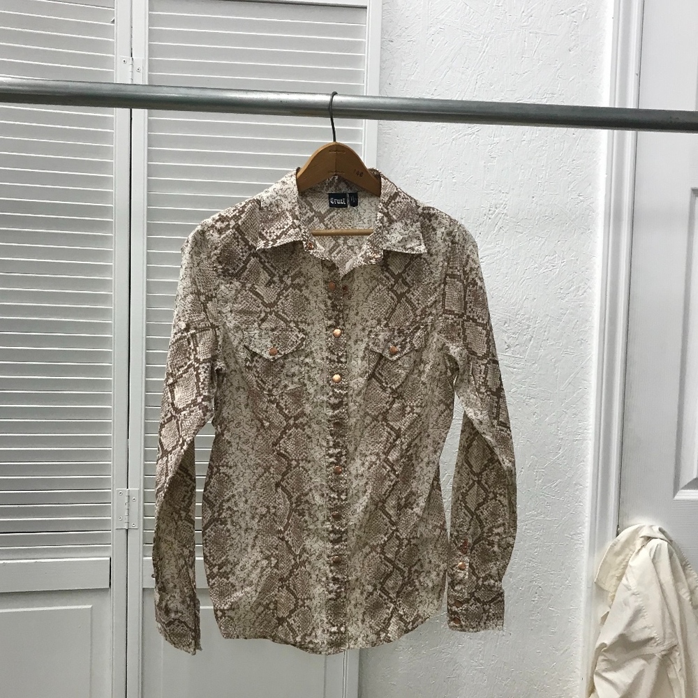 Cruel Snake Lightweight Skin Button Down- Size M